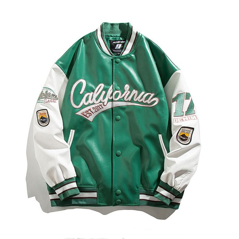 Leather sleeve varsity jackets 17