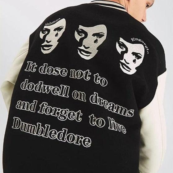 Leather sleeve varsity jackets 19