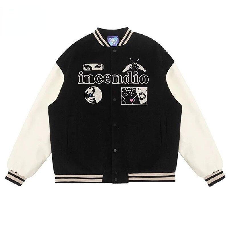 Leather sleeve varsity jackets 19