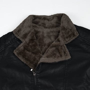 Imported Alpha Cross Zip Premiere Black Leather Jacket