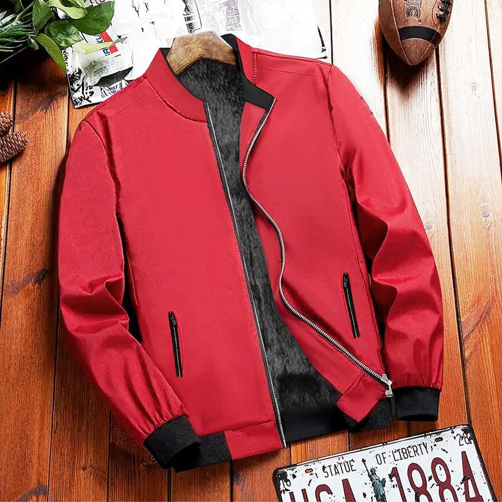 Sherpa Fur Lining Super Warm Imported Bomber Jackets For Men