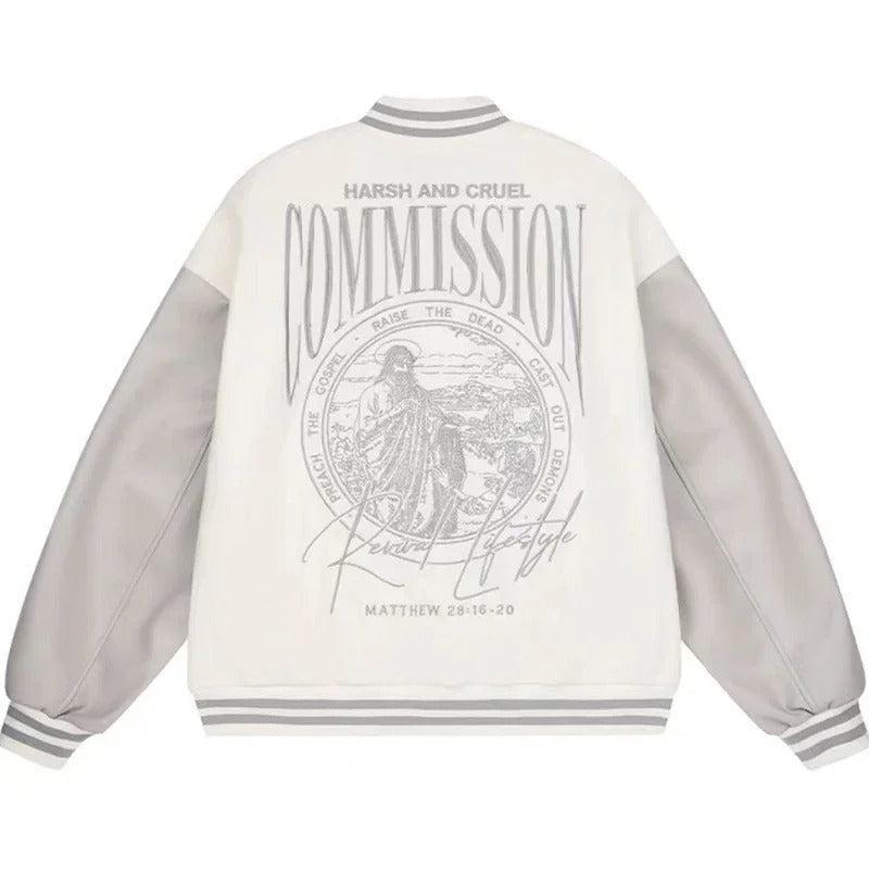 Leather sleeve varsity jackets 13
