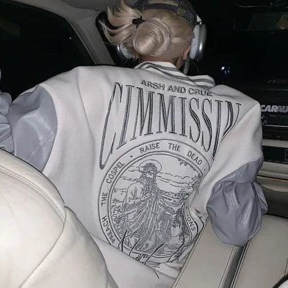 Leather sleeve varsity jackets 13